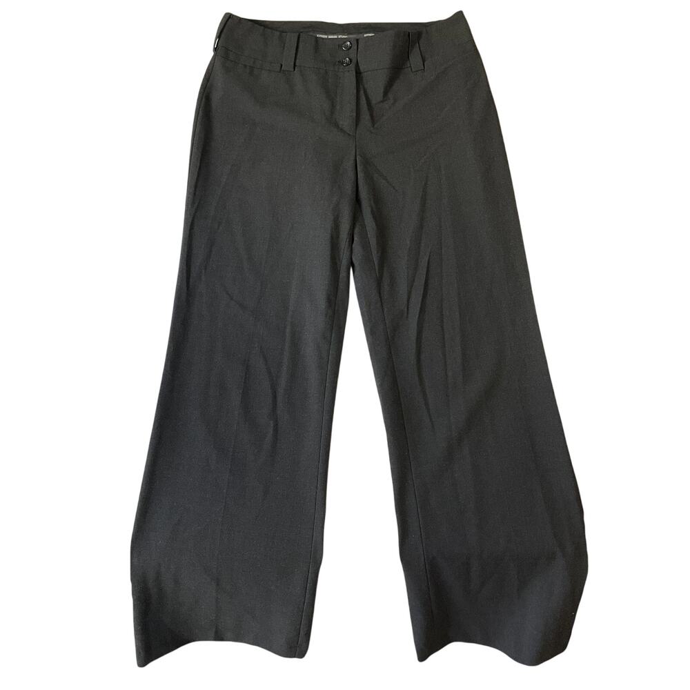 Express Design Studio Women Dress Pants 8 Black Correspondent 33" Inseam MidRise